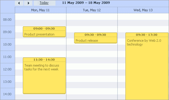 dhtmlxScheduler - Ajax/JavaScript Events Calendar dhtmlxScheduler - Ajax/JavaScript Events Calendar
