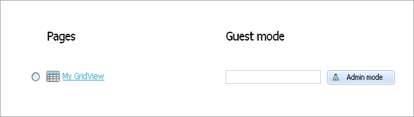 Quick Tables - Control Panel Quick Tables - Control Panel