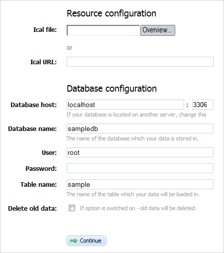 dhtmlxScheduler - Import from iCal dhtmlxScheduler - Import from iCal - Web Interface