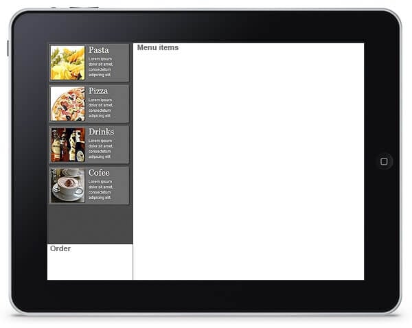 Restaurant Menu App - Menu Categories Restaurant Menu App - Menu Categories