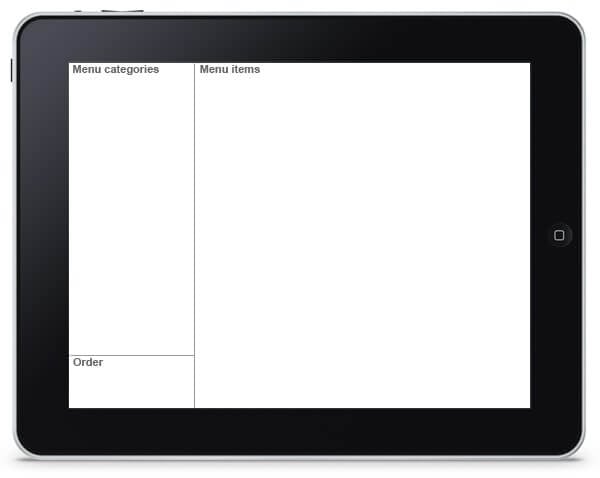 Restaurant Menu App - Layout of Elements Restaurant Menu App - Layout of Elements