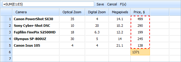 dhtmlxSpreadsheet - Math Functions dhtmlxSpreadsheet - Math Functions