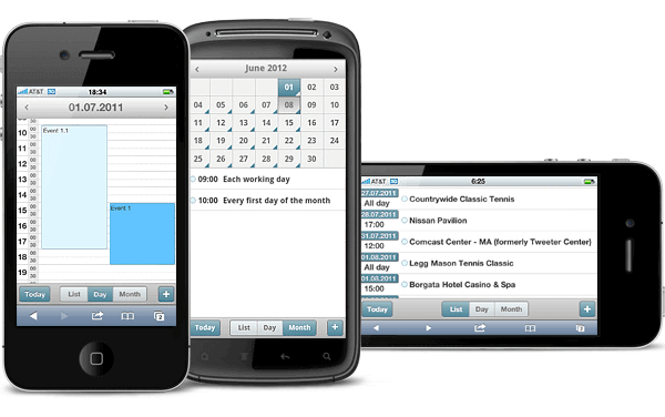 DHTMLX Mobile Scheduling Component DHTMLX Mobile Scheduling Component